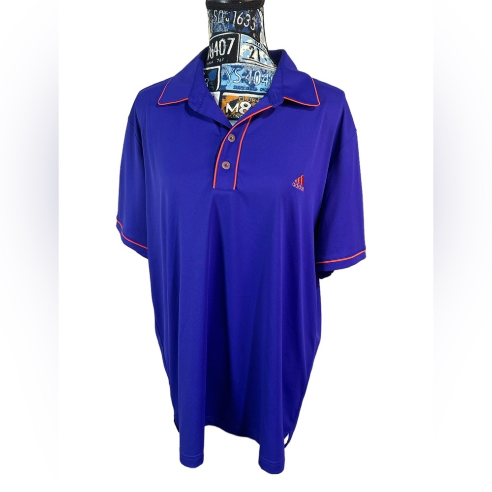 Adidas Golf Women’s Large Purple/Orange Short Sleeve Golf Polo Shirt